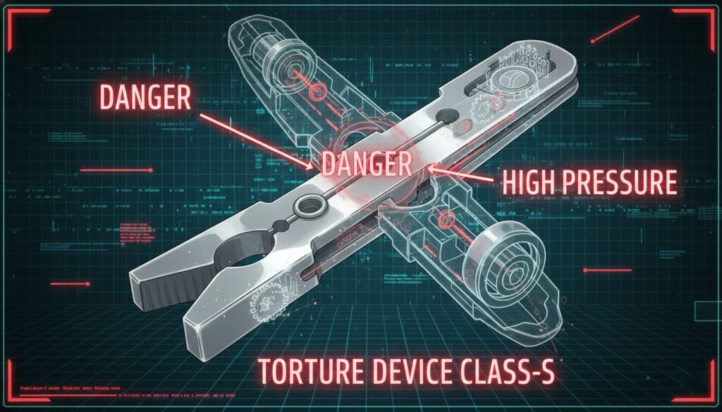 洗濯バサミの構造図