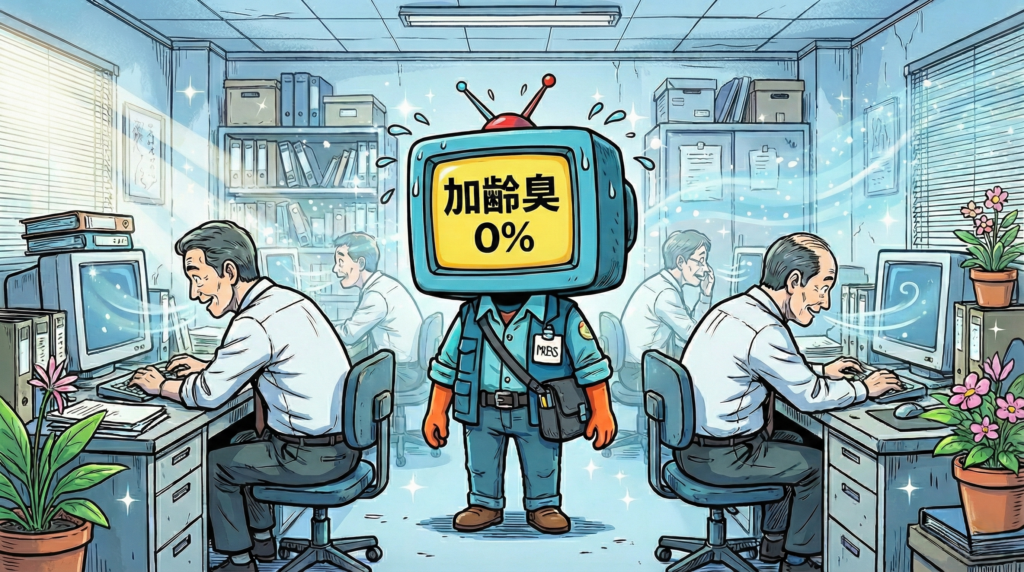 加齢臭の無い爽やかなオフィスの様子