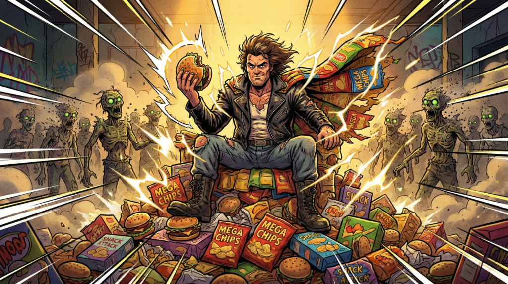 「防腐剤の王(プリザーブド・キング)」ジャンの姿