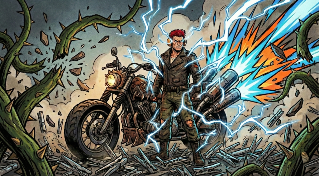 「鼓膜破りの雷男(ゴロゴロ・トドロキ)」轟の姿