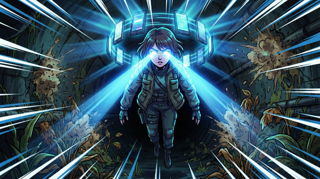 「24時間発光体(ルシファー)」リンの姿