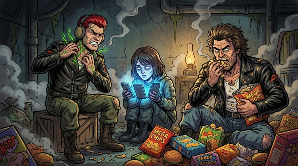 レジスタンスが後遺症に苦しむ様子