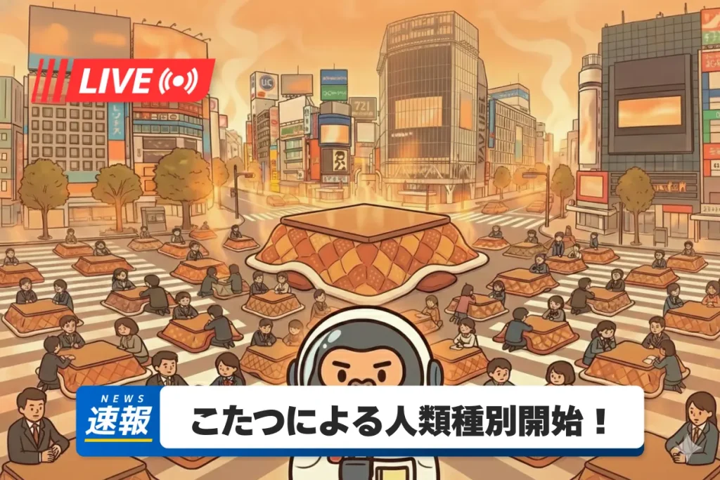 コタツによる人類選別が始まった─ ぬくもりに沈む世界。 (ネムミ研究所取材レポートNo.2)