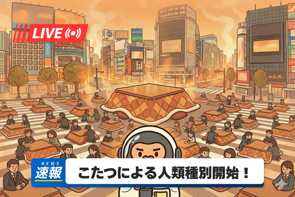 コタツによる人類選別が始まった─ ぬくもりに沈む世界。 (ネムミ研究所取材レポートNo.2)